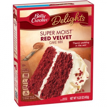 Betty Crocker Red Velvet Cake Mix ca. 430g (15.17oz)