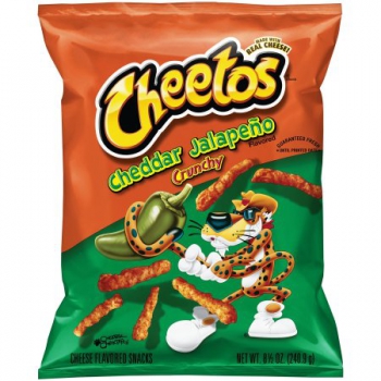 Cheetos Crunchy Cheddar Jalapeno ca. 240g (8.45oz)